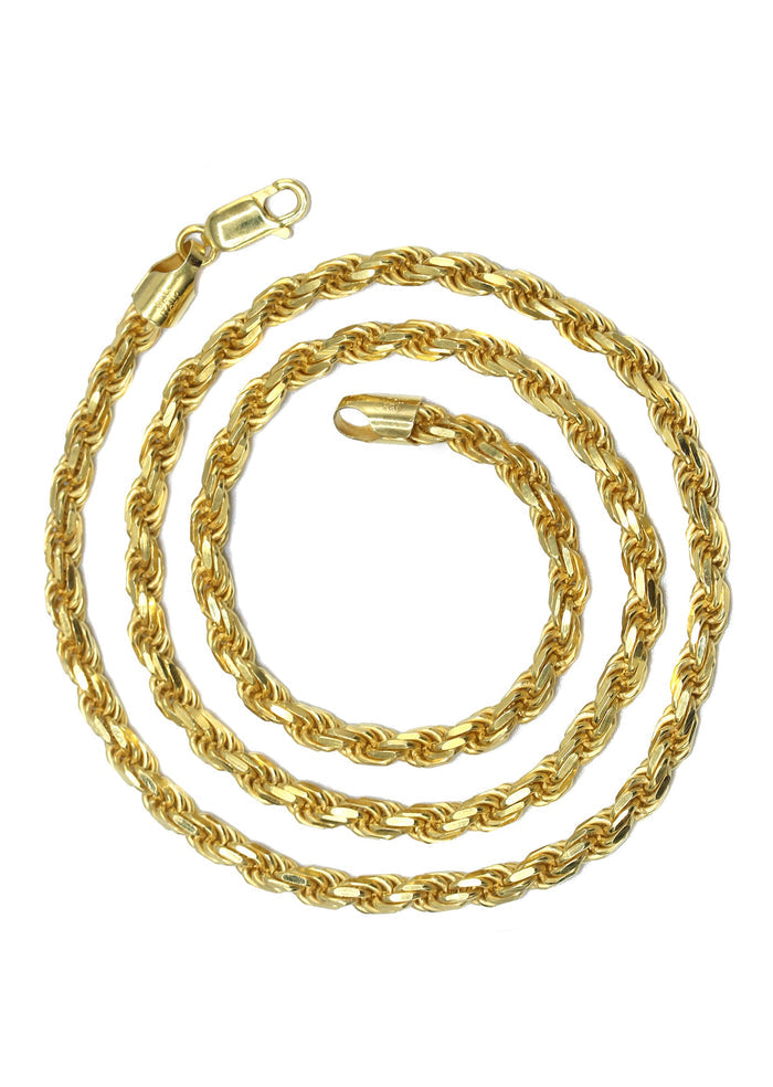 Silver Chain - Mens Gold Chain / Rope Chain
