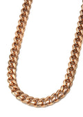 Silver Chain - Mens Rose Gold Chain / Miami Cuban Link Chain