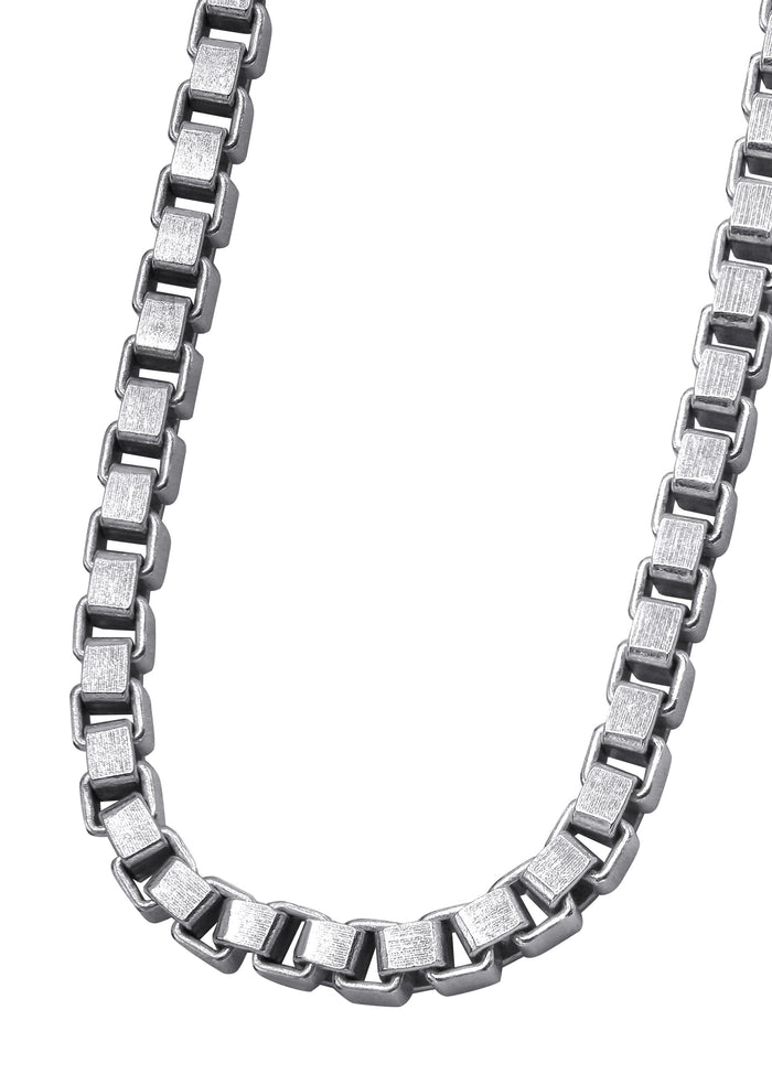Silver Chain - Mens White Chain / Box Chain