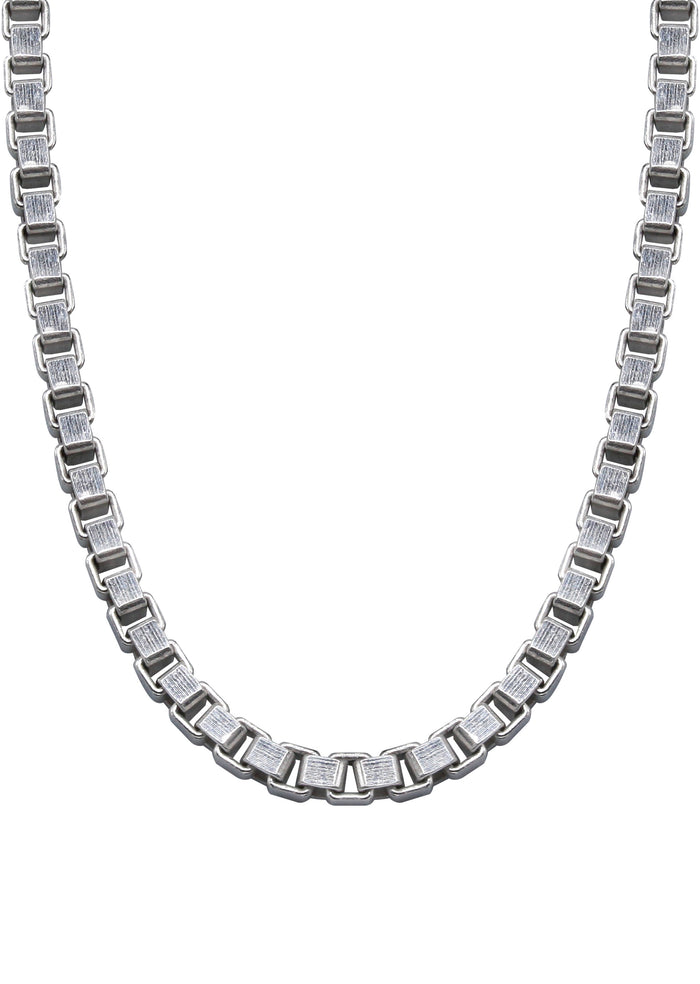 Silver Chain - Mens White Chain / Box Chain