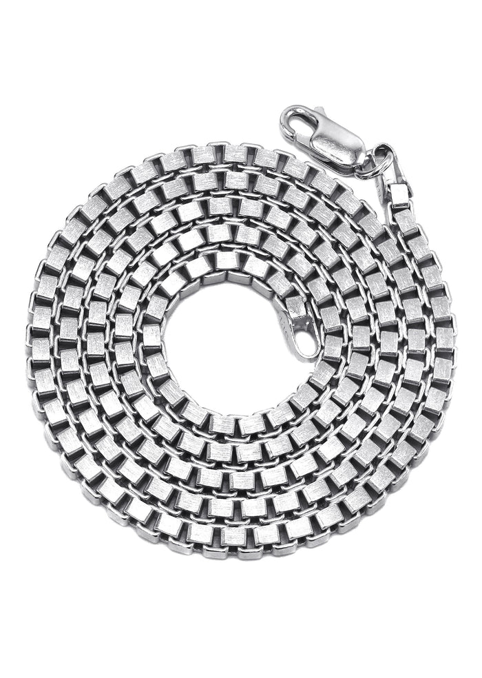 Silver Chain - Mens White Chain / Box Chain