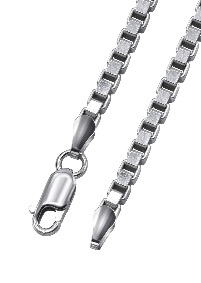 Silver Chain - Mens White Chain / Box Chain