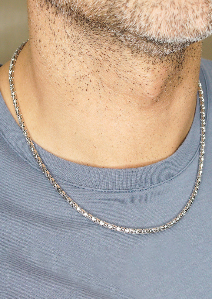 Silver Chain - Mens White Chain / Coreana Chain / 2 MM