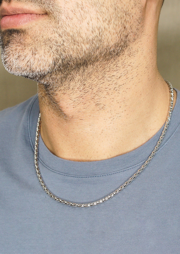 Silver Chain - Mens White Chain / Coreana Chain / 2 MM