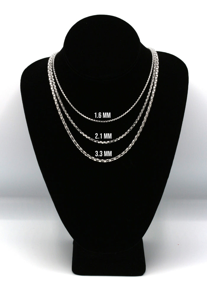 Silver Chain - Mens White Chain / Coreana Chain