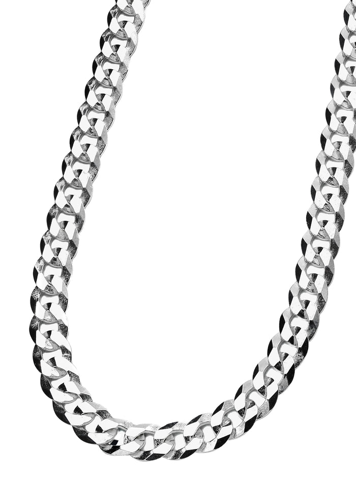 Silver Chain - Mens White Chain / Curb Chain / 5 MM