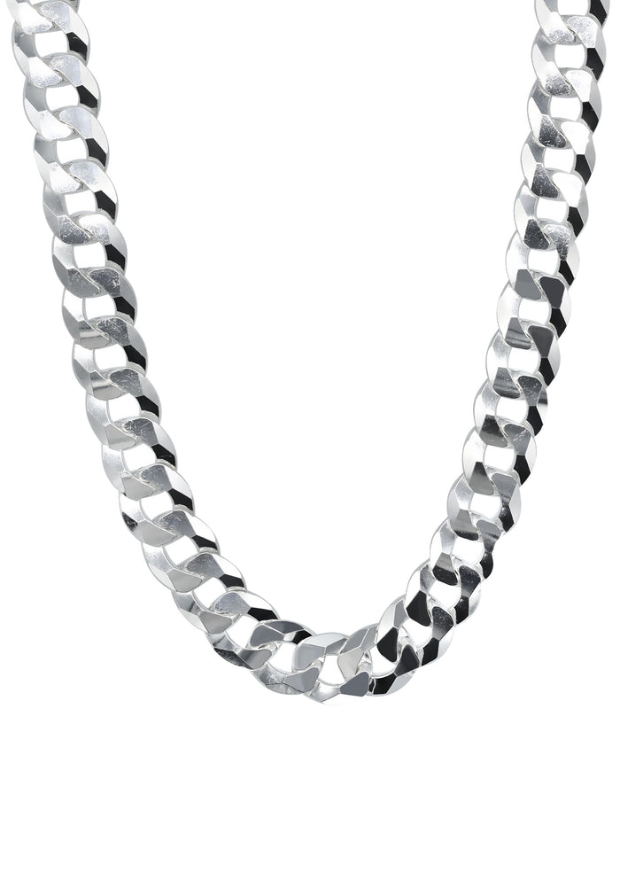 Silver Chain - Mens White Chain / Curb Chain