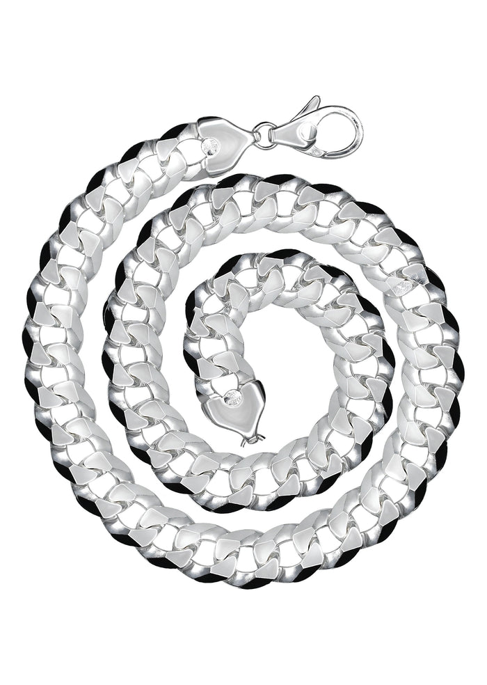 Silver Chain - Mens White Chain / Curb Chain