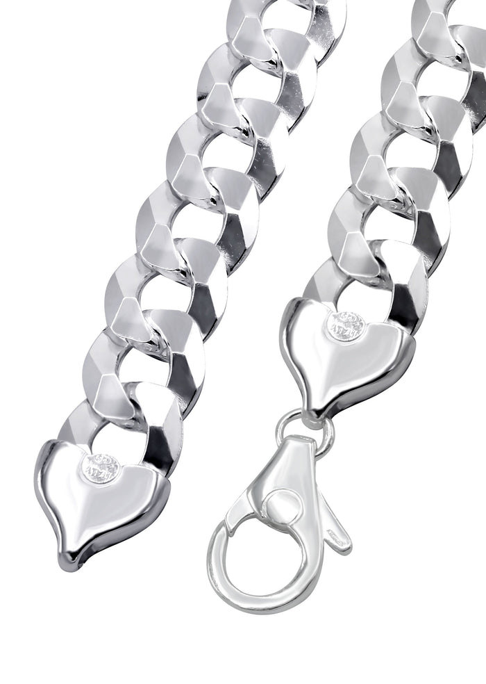 Silver Chain - Mens White Chain / Curb Chain