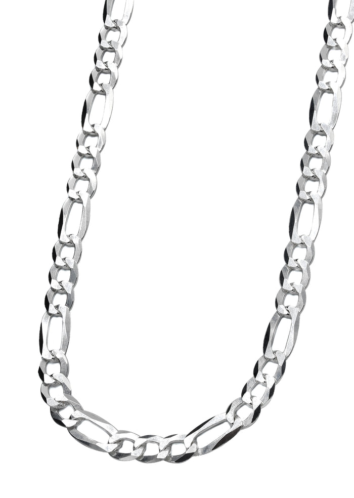 Silver Chain - Mens White Chain / Figaro Chain / 5 MM