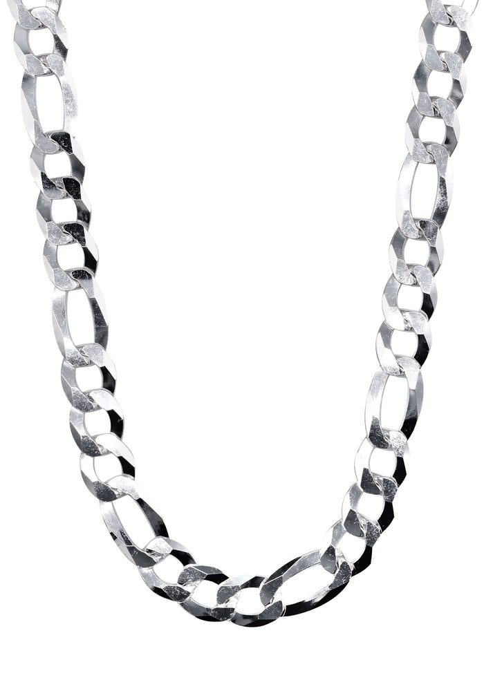 Silver Chain - Mens White Chain / Figaro Chain
