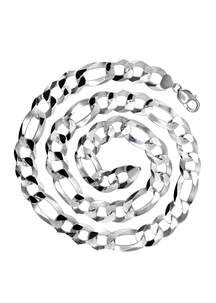 Silver Chain - Mens White Chain / Figaro Chain