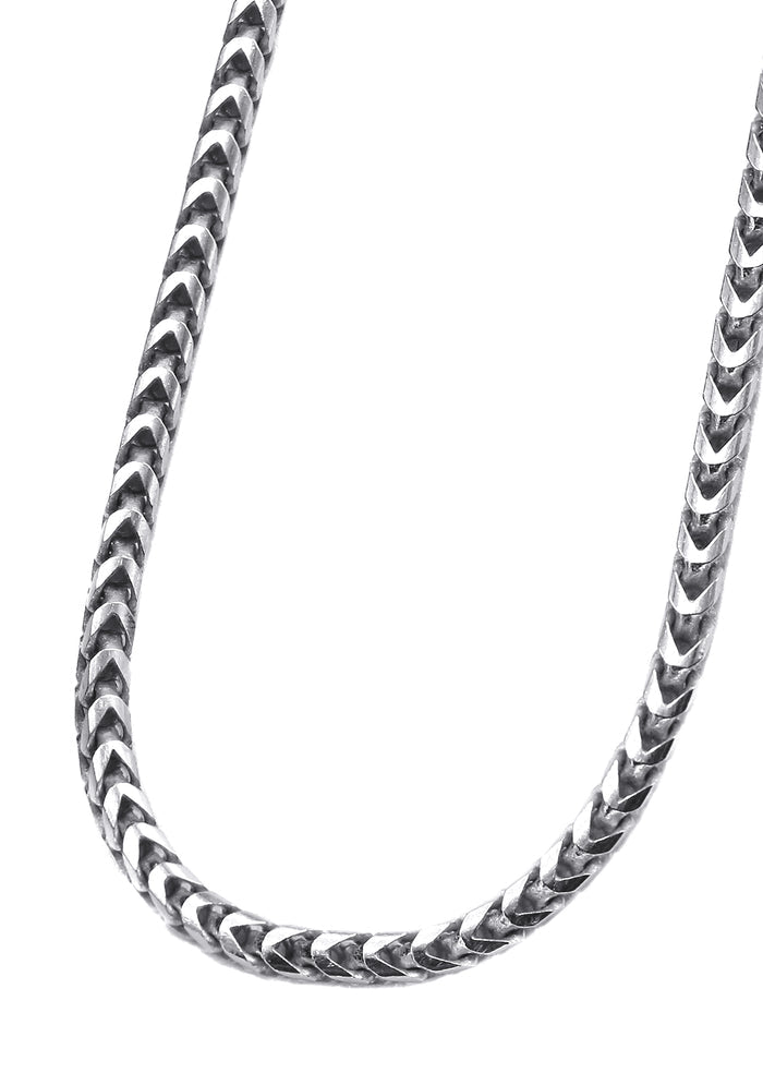 Silver Chain - Mens White Chain / Franco Chain / 2.3 MM