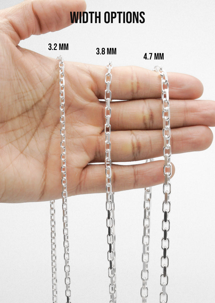 Silver Chain - Mens White Chain / Hermes Chain