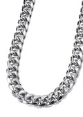 Silver Chain - Mens White Chain / Miami Cuban Link