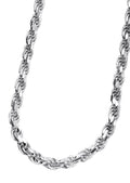 Silver Chain - Mens White Chain / Rope Chain