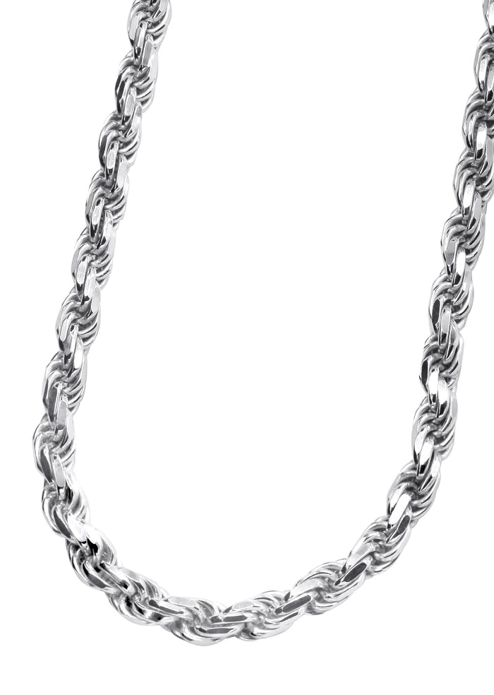 Silver Chain - Mens White Chain / Rope Chain
