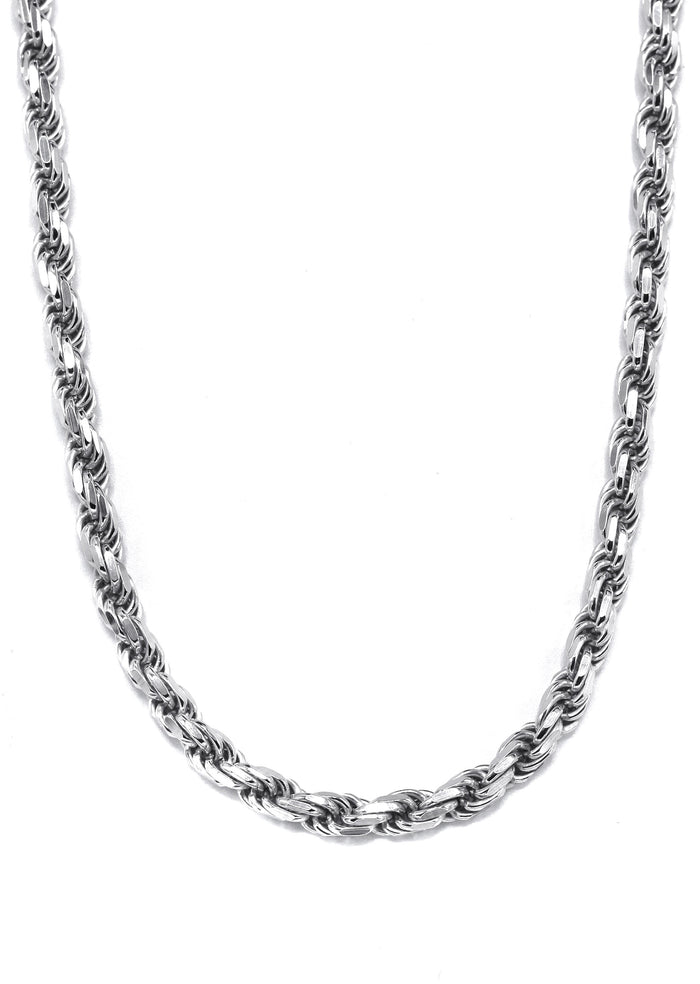 Silver Chain - Mens White Chain / Rope Chain