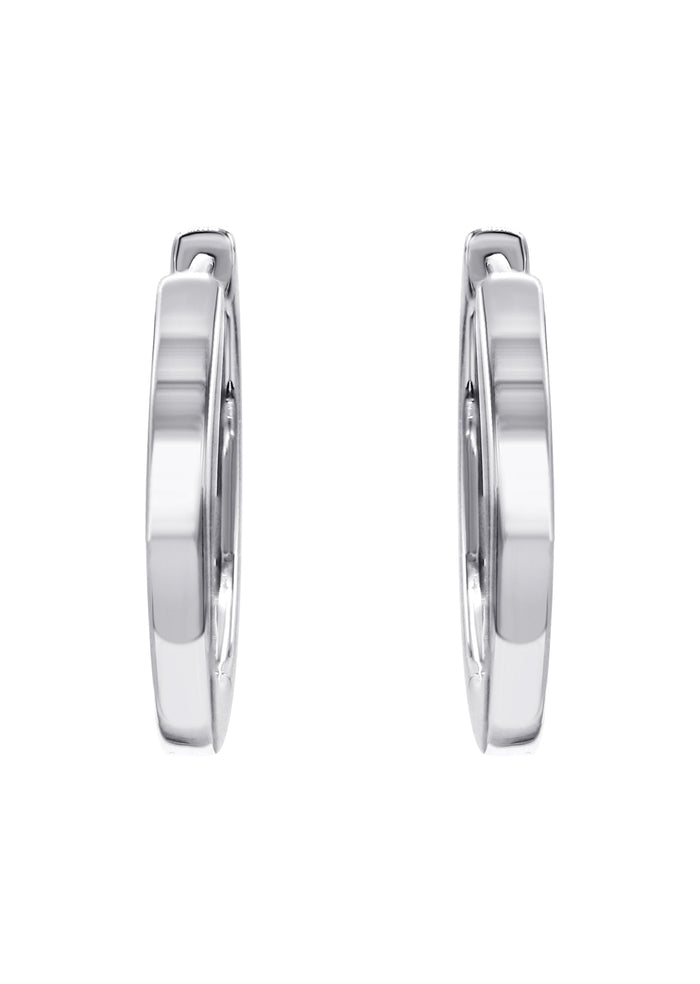 Silver Hoop Earring | Appx. 2.7 Grams