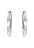 Silver Hoop Earring | Appx. 2.7 Grams