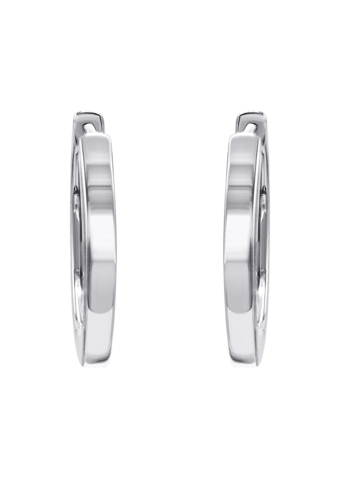 Silver Hoop Earring | Appx. 2.7 Grams