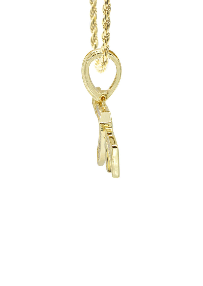 Silver Necklace - Gold Gun Necklace | 14.6 Grams