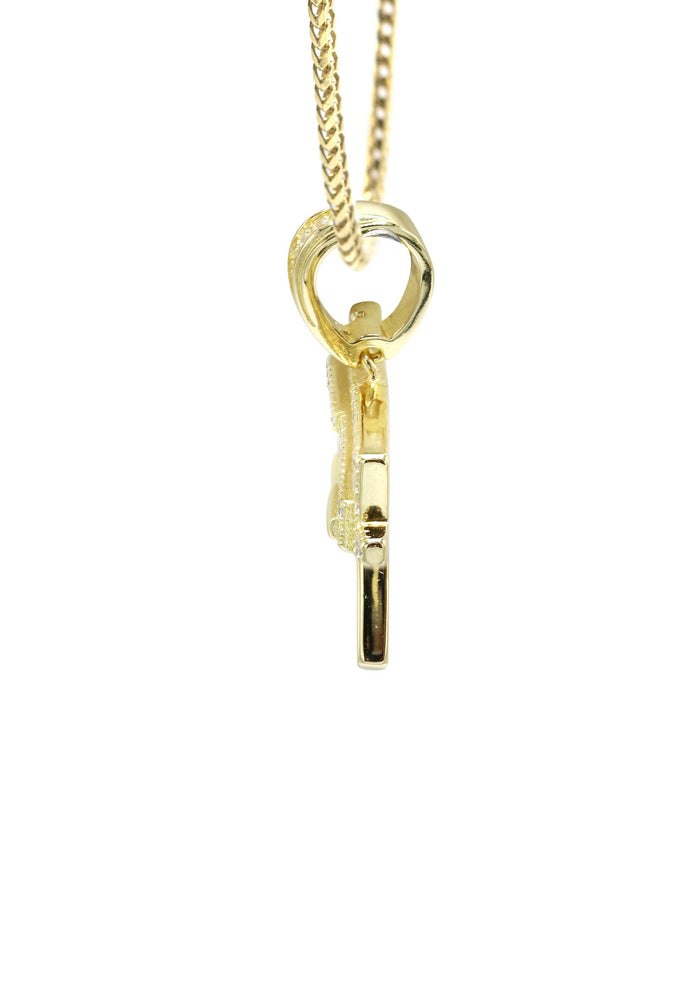 Silver Necklace - Gold Gun Necklace | 15 Grams
