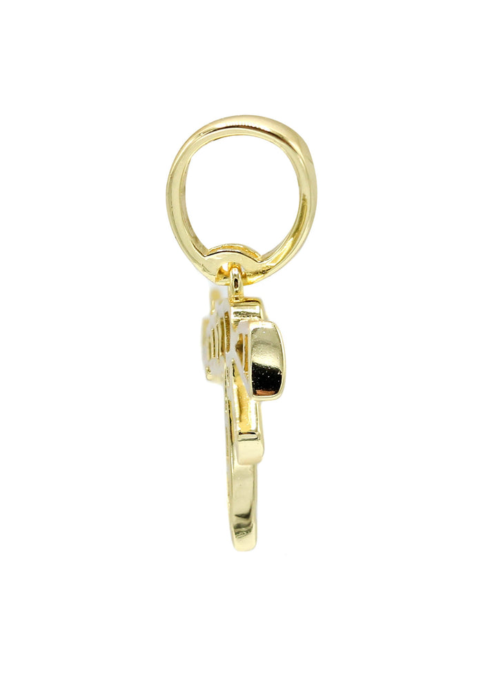 Silver Pendant - Gold Gun Pendant | Appx 2.2 Grams