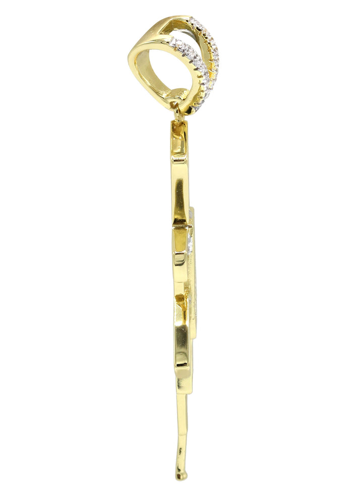 Silver Pendant - Gold Gun Pendant | Appx 4.5 Grams