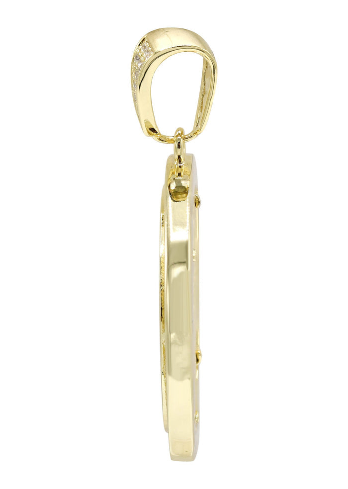 Silver Pendant - Gold Jesus Pendant | Appx 9.2 Grams