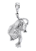 Silver Pendant - Silver Cheetah Pendant | Appx 12.5 Grams