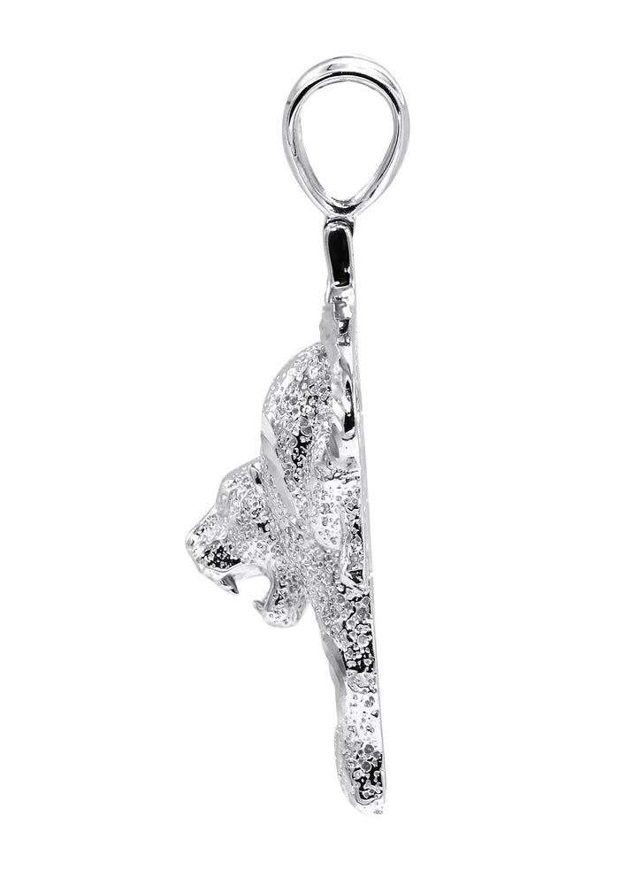 Silver Pendant - Silver Cheetah Pendant | Appx 12.5 Grams