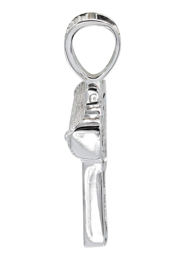 Silver Pendant - Silver Gun Pendant | Appx 8.2 Grams