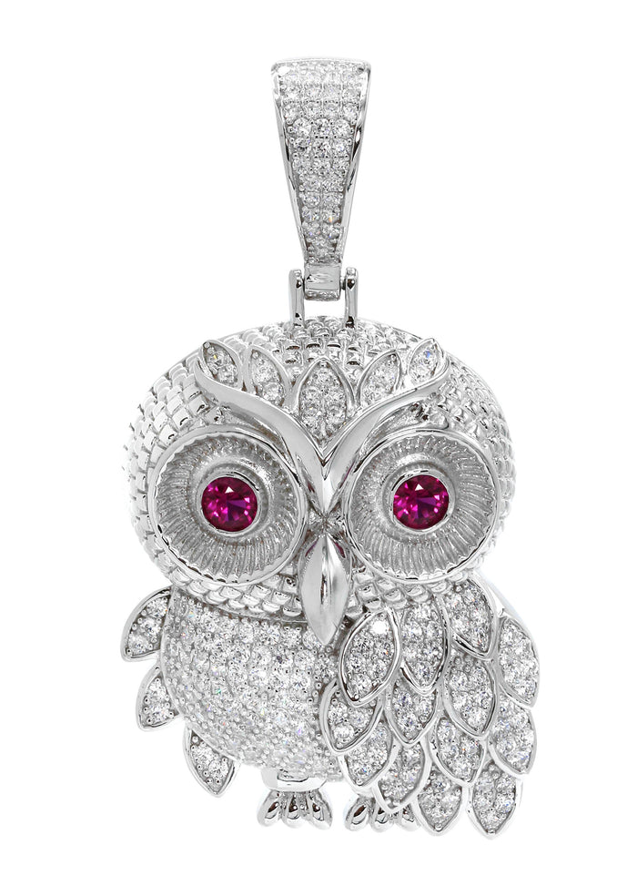 Silver Pendant - Silver Owl Pendant | Appx 6.7 Grams