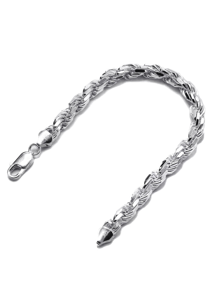 Silver White Rope Bracelet
