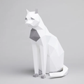 SITTING CAT PAPER MODEL (pre-cut, pre-marked) — by SOFS design