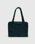 SMALL CLOUD BAG CARRY-ON (Navy Green Check) — by Baggu