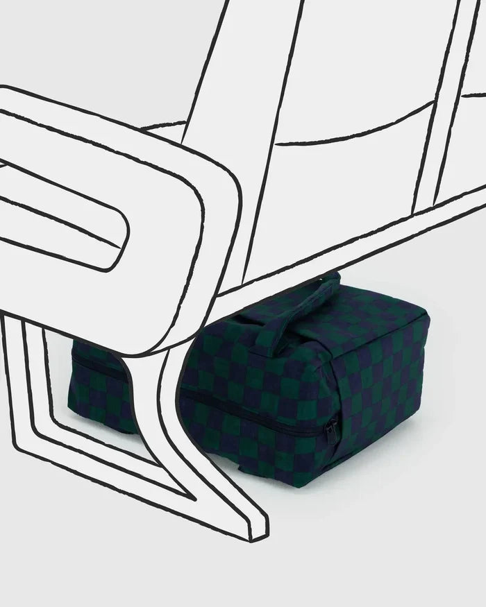 SMALL CLOUD BAG CARRY-ON (Navy Green Check) — by Baggu