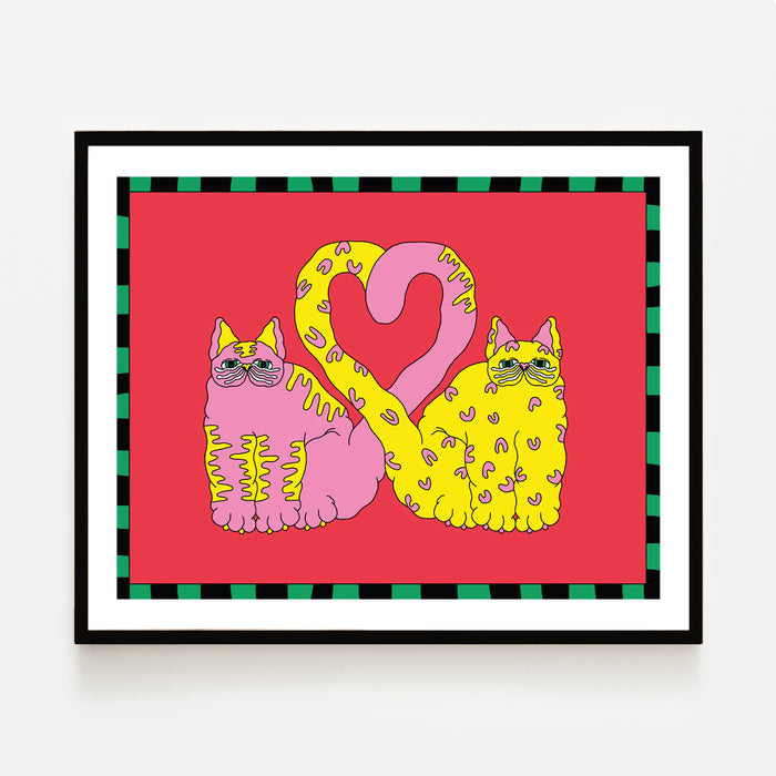 SMITTEN KITTEN, 10" x 8" — by Justine Jossart