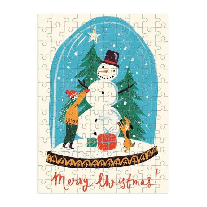 SNOW GLOBE 130 PIECES MINI PUZZLE ORNAMENT — by Galison