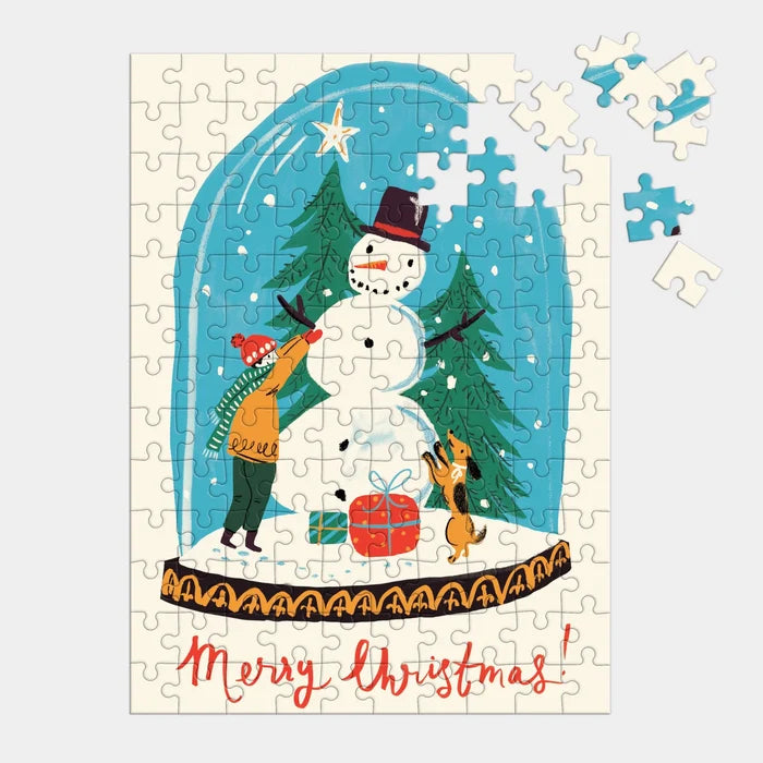 SNOW GLOBE 130 PIECES MINI PUZZLE ORNAMENT — by Galison
