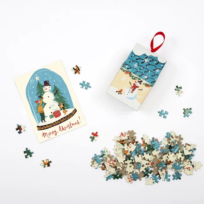 SNOW GLOBE 130 PIECES MINI PUZZLE ORNAMENT — by Galison