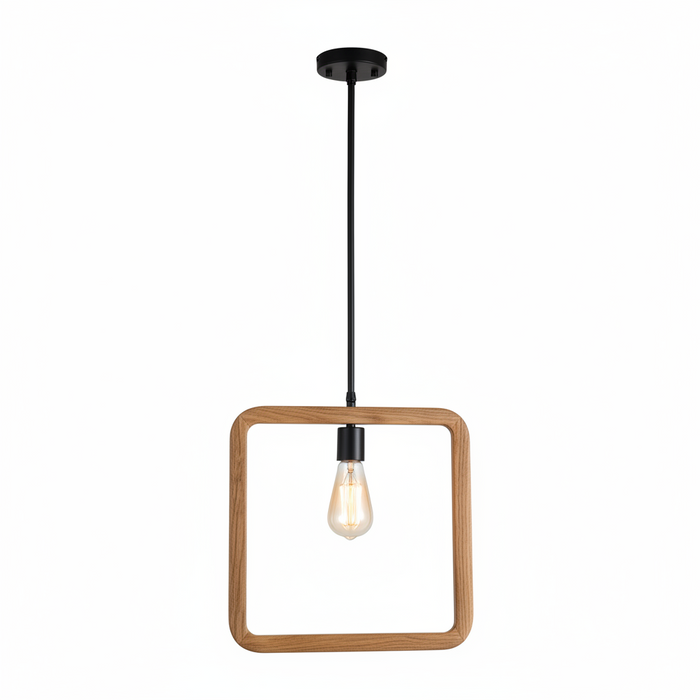 Square Dining Lamp 5012 FD-7343M – Geometric Square Ceiling Dining Light for Dining Rooms & Kitchens | Modern Architectural Square Dining Pendant