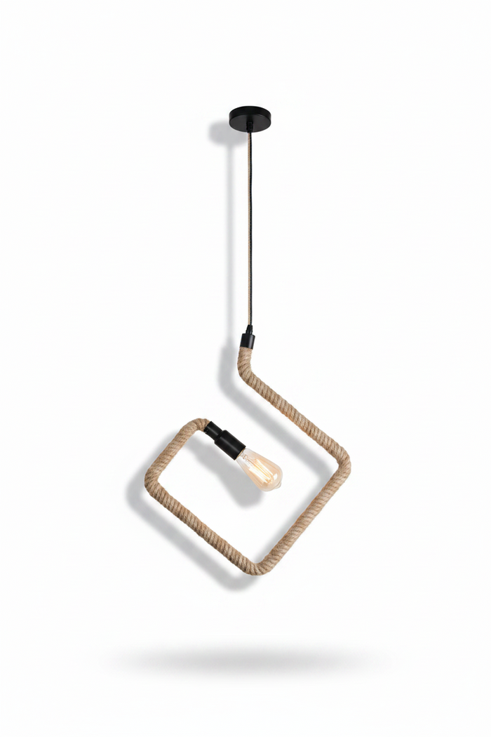 Square Dining Pendant Lamp 5002 FD-DZ12 – Modern Square Dining Light for Dining Rooms & Kitchen Islands | Contemporary Geometric Square Dining Table Pendant