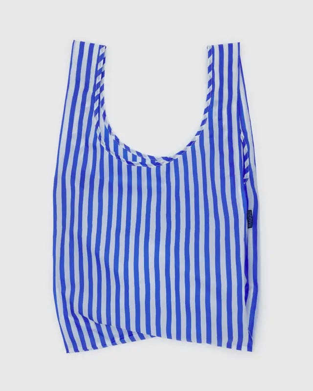 STANDARD REUSABLE BAG (Blue Painted Stripe) — by Baggu