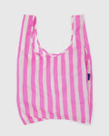 STANDARD REUSABLE BAG (pink painted stripe) — by Baggu