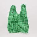 STANDARD REUSABLE BAG WAVY GINGHAM GREEN — by Baggu