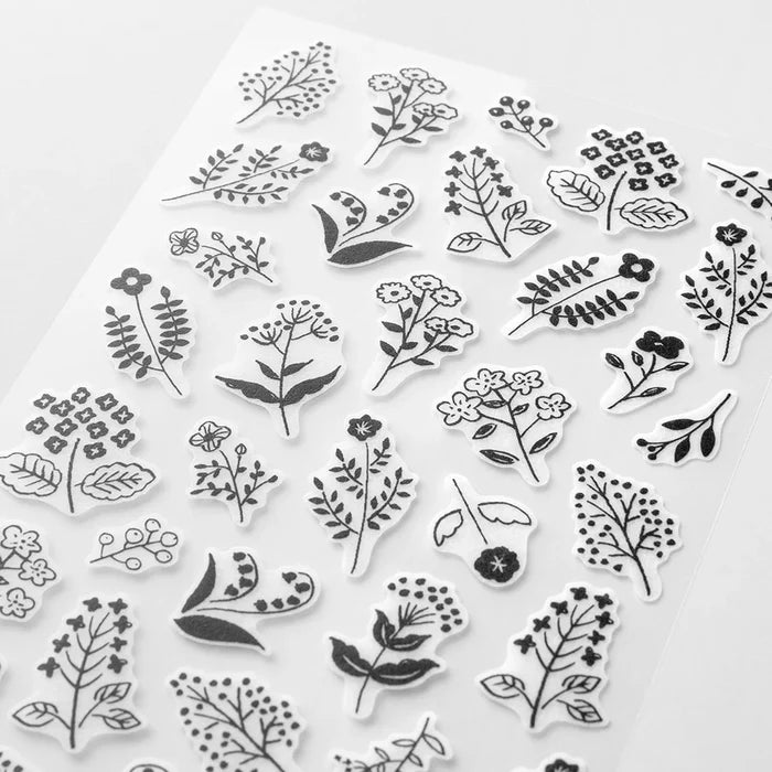 STICKERS FLOWERS, TWO SHEETS — by Midori