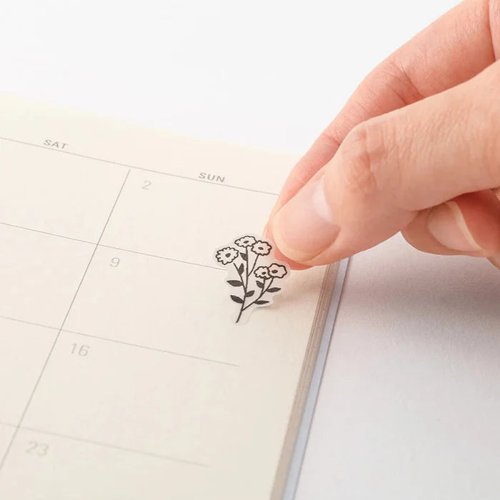 STICKERS FLOWERS, TWO SHEETS — by Midori
