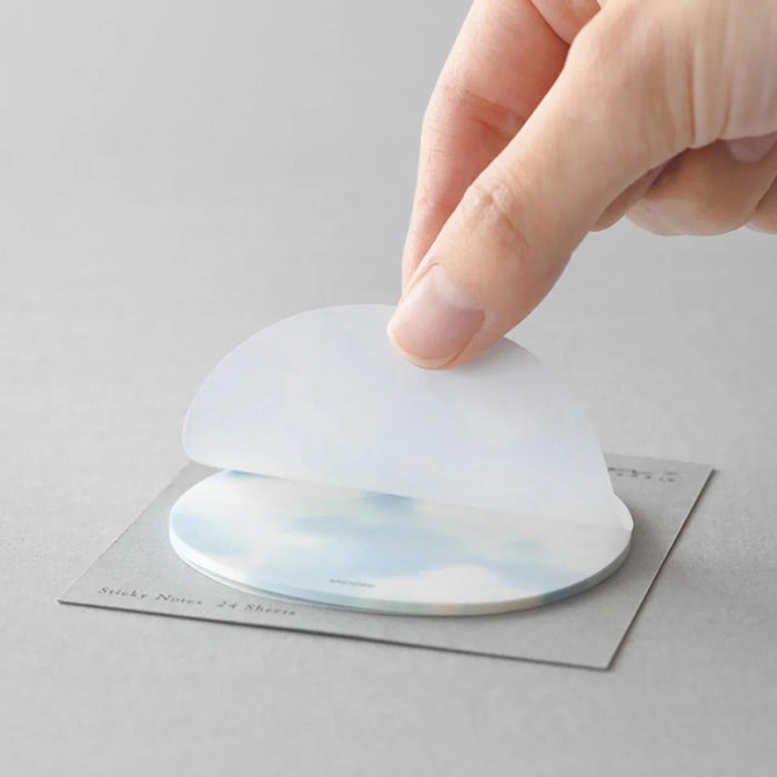 STICKY NOTES TRANSPARENCY SKY LIGHT BLUE — by Midori